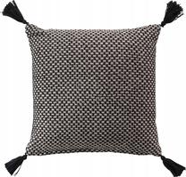 Декоративная подушка Douceur d`Interieur Jennie, черный цв./бежевый цв., 40 см x 40 см
