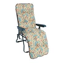 Lauko kėdė Home4you Baden-Baden, ruda sp./smėlio sp./turkio sp., 56 cm x 57 cm x 100 cm