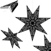 Ziemassvētku dekors Springos Star CA1099, 50 cm, melna krās.