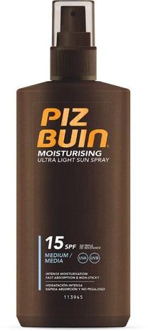 Purškiklis įdegio priežiūrai Piz Buin Moisturising SPF15, 200 ml