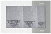 Vonios rankšluosčių rinkinys Classic, sidabro sp., 140 cm x 70 cm, 3 vnt.