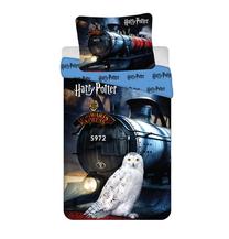 Vaikiškas patalynės užvalkalų komplektas Harry Potter Hogwarts Express, mėlyna sp./balta sp./juoda sp., 140 x 200 cm