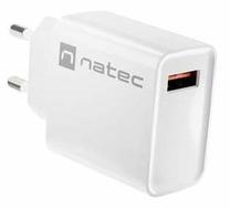Telefona lādētājs Natec Ribera NUC-2057, USB Type A, balta krās., 18 W