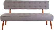 Sofa Hanah Home Westwood Loveseat 558ZEN1242, pilka sp., 140 x 64 cm x 78 cm