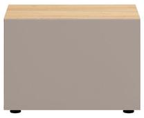 TV staliukas S258-RTV1D, ąžuolo/pilka, 60 cm x 42 cm x 42 cm