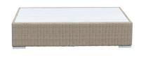 Lauko stalas Miloo Cloud, balta sp./smėlio sp., 140 cm x 90 cm x 33 cm