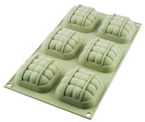 Silikoninė kepimo forma Silikomart Mini Eleganza SF212, pilka sp., 30 cm x 17.5 cm, 0.1 l