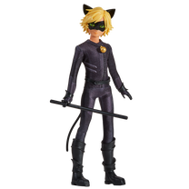 Кукла с аксессуарами Miraculous Cat Noir 50165, 27 см, черный цв.