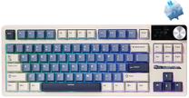 Belaidė žaidimų klaviatūra Royal Kludge S85 Horizon Blue 6935280824623, Anglų (US), mėlyna sp./balta sp./violetinė sp.
