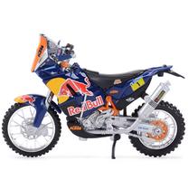 Игрушечный мотоцикл Bburago KTM 450 Rally Dakar #1 2013, 1:18, синий цв.