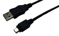 Laidas Logilink Mini USB / USB Mini USB male, USB 2.0 A male, 2 m, juoda sp.