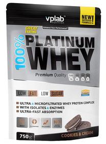Proteinai VPLab 100% Platinum Whey Cookies Cream, 750 g