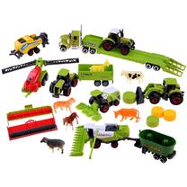 Žaislinis traktorius SunQ Toys Farm Tractor Set ZA4366, įvairių spalvų