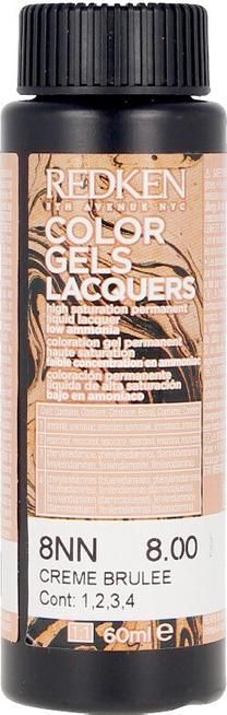 Kраска для волос Redken Color Gels Lacquers, 8nn creme brulee цв., 8NN Creme Brulee, 60 мл