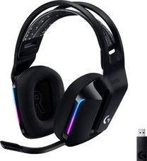 Belaidės žaidimų ausinės Logitech G733 Lightspeed Wireless 981-000864, juoda sp.