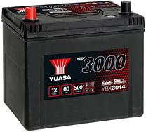 Akumuliatorius Yuasa YBX3014, 12 V, 60 Ah, 500 A