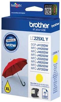 Rašalinio spausdintuvo kasetė Brother LC-225XLY, geltona sp.