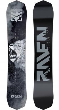 Snieglentė Raven Lion, juoda sp./pilka sp., 152 cm x 29.4 cm
