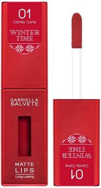 Lūpų dažai Gabriella Salvete Winter Time Matte Lips, 4.5 ml, 01 candy cane