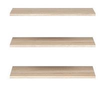 Black Red White Nadir Shelf 60x1.6x51.5cm Sonoma Oak 3pcs