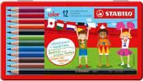 Krāsainie zīmuļi Stabilo Color, 12 gab.