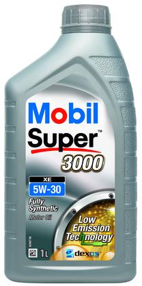 Auto dzinēja eļļa Mobil Super 3000 XE 5W - 30, sintētiskais, 1 l