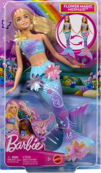 Кукла, русалка Mattel Barbie Mermaid Flower Magic JDM72, 30 см, многоцветный