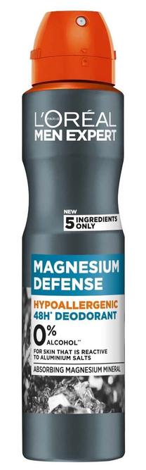 Vyriškas dezodorantas L’Oréal Paris Men Expert Magnesium Defence, 150 ml