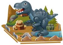 Konstruktorius Madej Magnetic Dinosaur, 7 vnt.