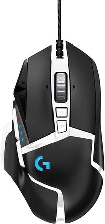 Kompiuterio laidinė pelė Logitech G502 Hero Special Edition, balta sp./juoda sp.