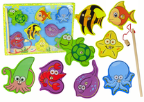 Магнитная игра, рыбалка Sea Animals, 22 см, многоцветный