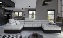 Kampinė sofa Eduardo Berlin 01, Soft 11, pilka sp., kairinė, 202 x 345 cm x 90 cm