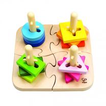 Развивающая игра Hape Creative Peg Puzzle, многоцветный
