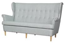 Sofa Bodzio Werina TWE3-E1, balta sp./pilka sp., 180 x 95 cm x 101 cm