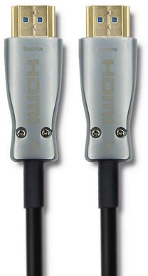 Vads Qoltec HDMI/HDMI HDMI 2.0 Male, HDMI 2.0 Male, 30 m, sudraba krās./melna krās.