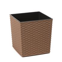 Gėlių vazonas Lamela Juka Eco Wood RATTAN 828-38, plastikinis, Ø 30 cm, ruda sp.