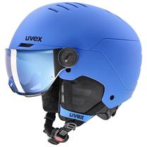 Slidinejimo šalmo ir akinių rinkinys Uvex Rocket JR Visor, mėlyna sp., 54-58 cm