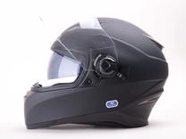 Motociklininko šalmas HD-09B, M, juoda sp.