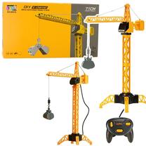 Prekė su pažeista pakuote. Rc kranas Lean Toys DIY, geltona sp.
