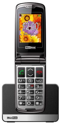 Telefons ar pogām Maxcom MM822, balts krās.