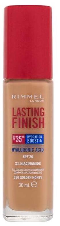 Šķidrā grima bāze Rimmel London Lasting Finish 35H, SPF 20, golden honey krās., 350, 30 ml
