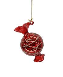 Eglītes rotājums Christmas Touch Candy, sarkana krās., 11 cm, stikls
