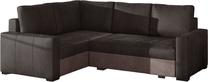 Kampinė sofa Corona Monolith 29, Monolith 09, ruda sp./tamsiai ruda sp., kairinė, 162 x 235 cm x 90 cm