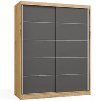 Шкаф Iga 160 C, антрацитовый цв./artisan oak цв., 61 см x 160 см x 200 см