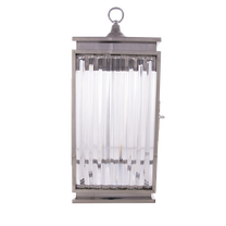 Valgusti seinale Cosmo Light Holly D01585, E27, 1 x 40 W, läbipaistev v. / hõbe v.
