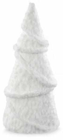 Kalėdinė dekoracija, "Eglutė", 14 cm, balta sp.