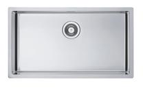 Virtuvinė plautuvė Alveus Quadrix 60 F/S/U, nerūdijantysis plienas, 79 cm x 45 cm x 20 cm, sidabro sp.