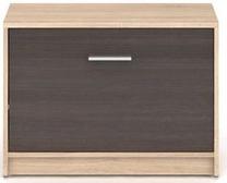 Batų dėžė Nepo Plus SFK1K-DSO/WE, ąžuolo/ruda, 70 cm x 34 cm x 50 cm