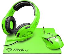 Laidinės žaidimų ausinės Trust GXT790-SG Spectra Bundle, žalia sp.