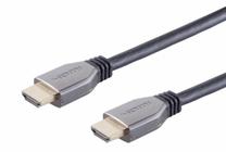 Kabelis Brackton HD10-FKB-0500.B HDMI Male - HDMI Male HDMI male, HDMI male, 1 m, melna krās./pelēka krās.